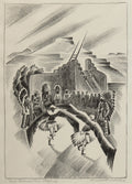 {{ product_title }} Fine Art Print | {{ product_vendor }} Jakero77 Arnold Ronnebeck - Eagle Dance San Ildefonso (1931) Fine Art Print Art Print  Jakero77