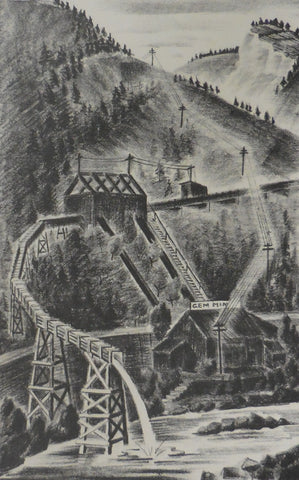 {{ product_title }} Fine Art Print | {{ product_vendor }} Jakero77 Arnold Ronnebeck - Gem Mining Company Colorado (1932) Fine Art Print Art Print  Jakero77