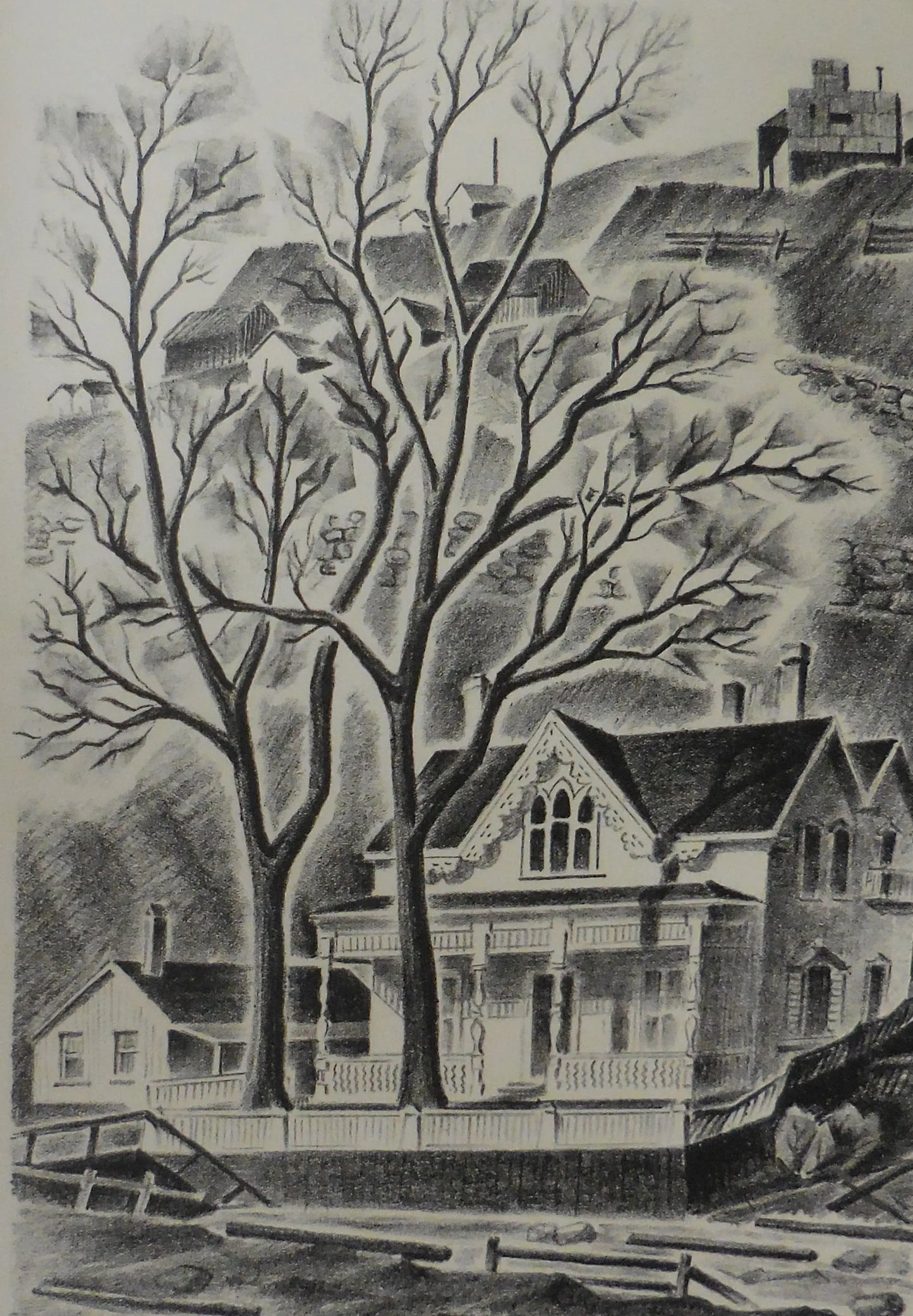 {{ product_title }} Fine Art Print | {{ product_vendor }} Jakero77 Arnold Ronnebeck - House at Gregory Point (1937) Fine Art Print Art Print  Jakero77