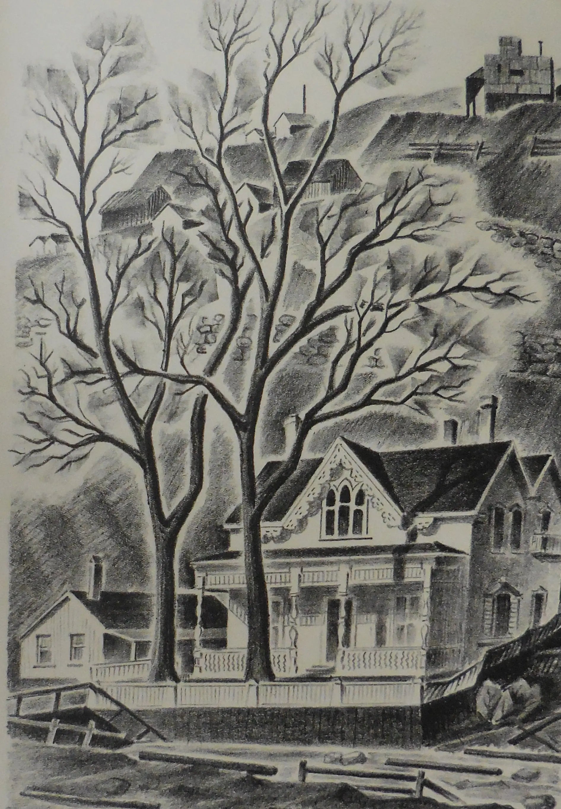 {{ product_title }} Fine Art Print | {{ product_vendor }} Jakero77 Arnold Ronnebeck - House at Gregory Point (1937) Fine Art Print Art Print  Jakero77