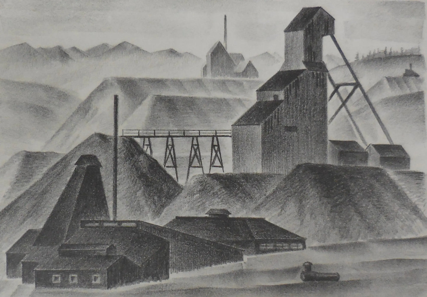 {{ product_title }} Fine Art Print | {{ product_vendor }} Jakero77 Arnold Ronnebeck - Silver Mine Russell Gulch (1933) Fine Art Print Art Print  Jakero77