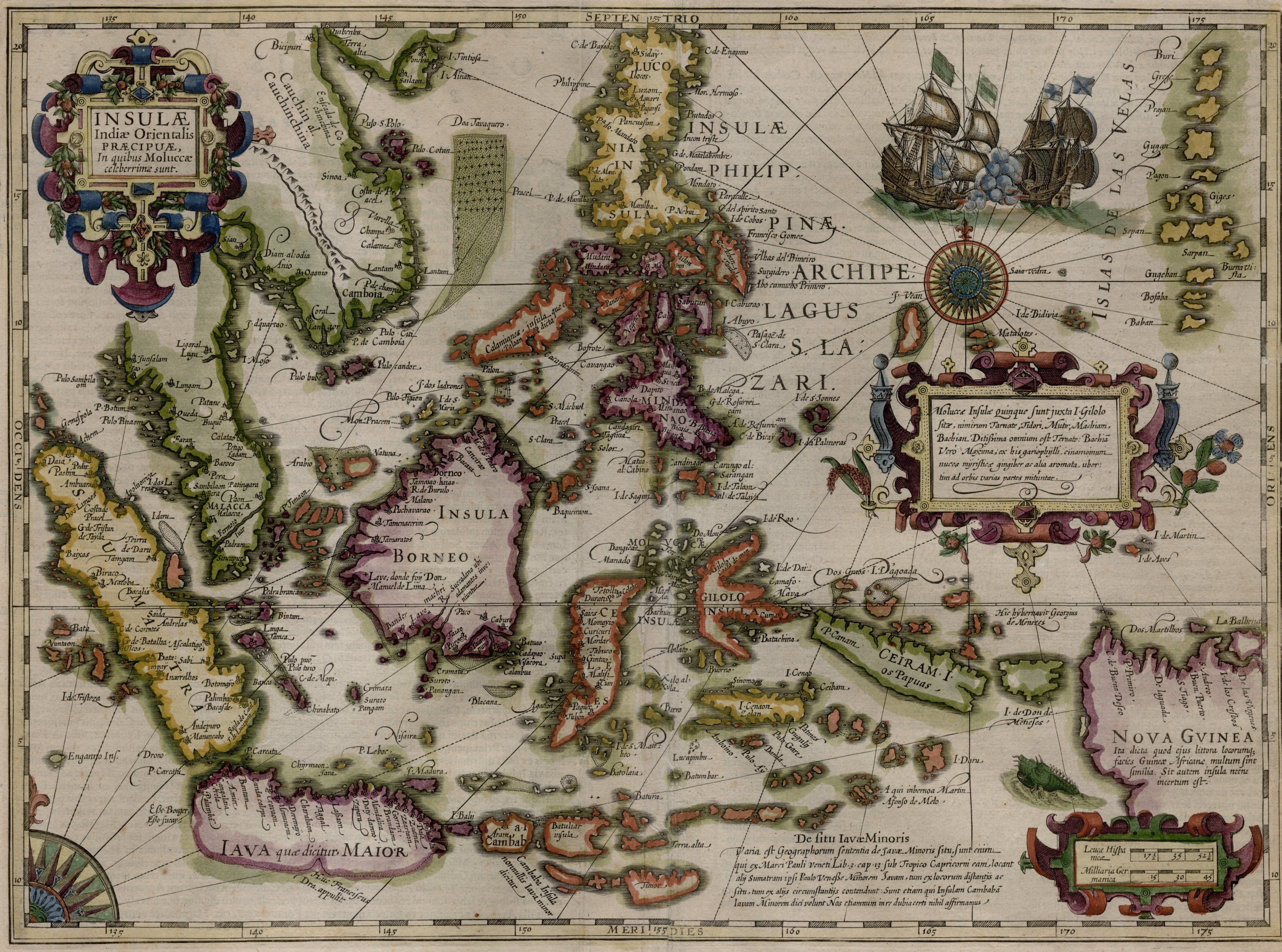 Asia India Orient Map Vintage Style Decorative Wall Art 1613 Fine Art Print