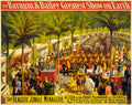 Barnum & Bailey Jungle Menagerie Vintage Circus Wall Art 1897 Fine Art Print