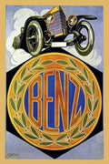 Benz Motor Car Vintage German Automobile Advertising 1917 Fine Art Print