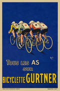 Bicyclette Gurtner Vintage French Cycling Advertising 1918 Fine Art Print