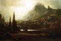 Albert Bierstadt By a Mountain Lake 1863 Fine Art Print
