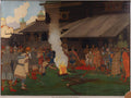 Ivan Bilibin Administering Justice in Kyivan Rus 1907 Fine Art Print