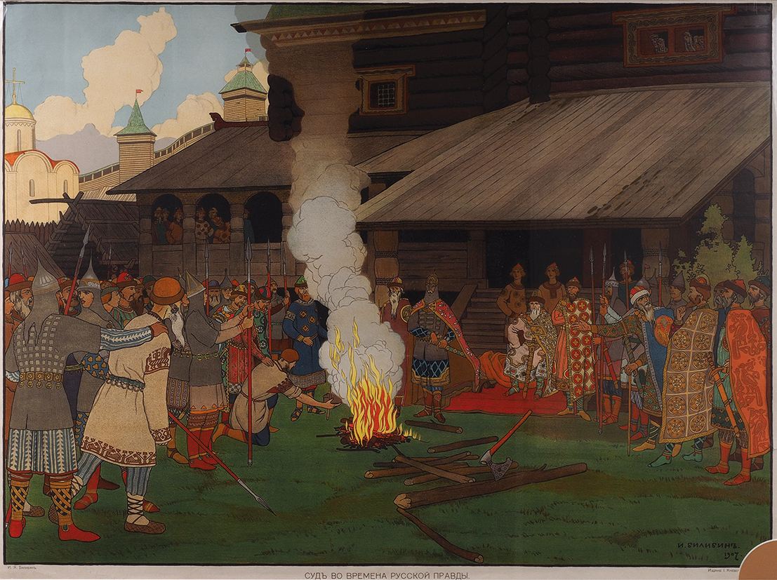 Ivan Bilibin Administering Justice in Kyivan Rus 1907 Fine Art Print