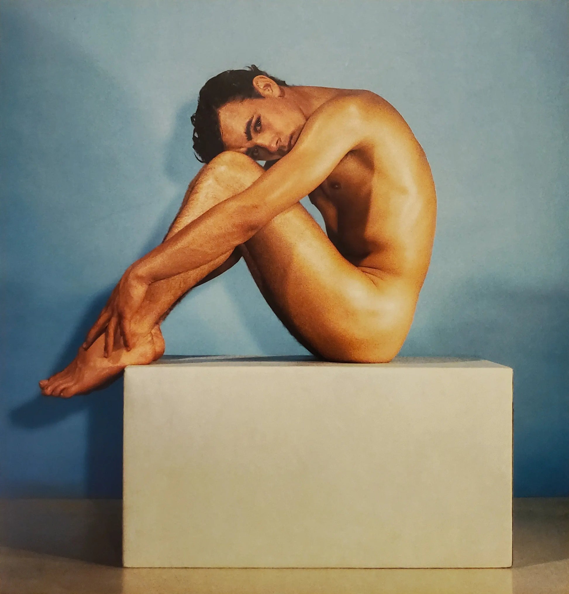 {{ product_title }} Fine Art Print | {{ product_vendor }} Jakero77 Bruce Bellas of LA - Jim Wilson Nude Gazing Into Camera (1960s) Fine Art Print Art Print  Jakero77