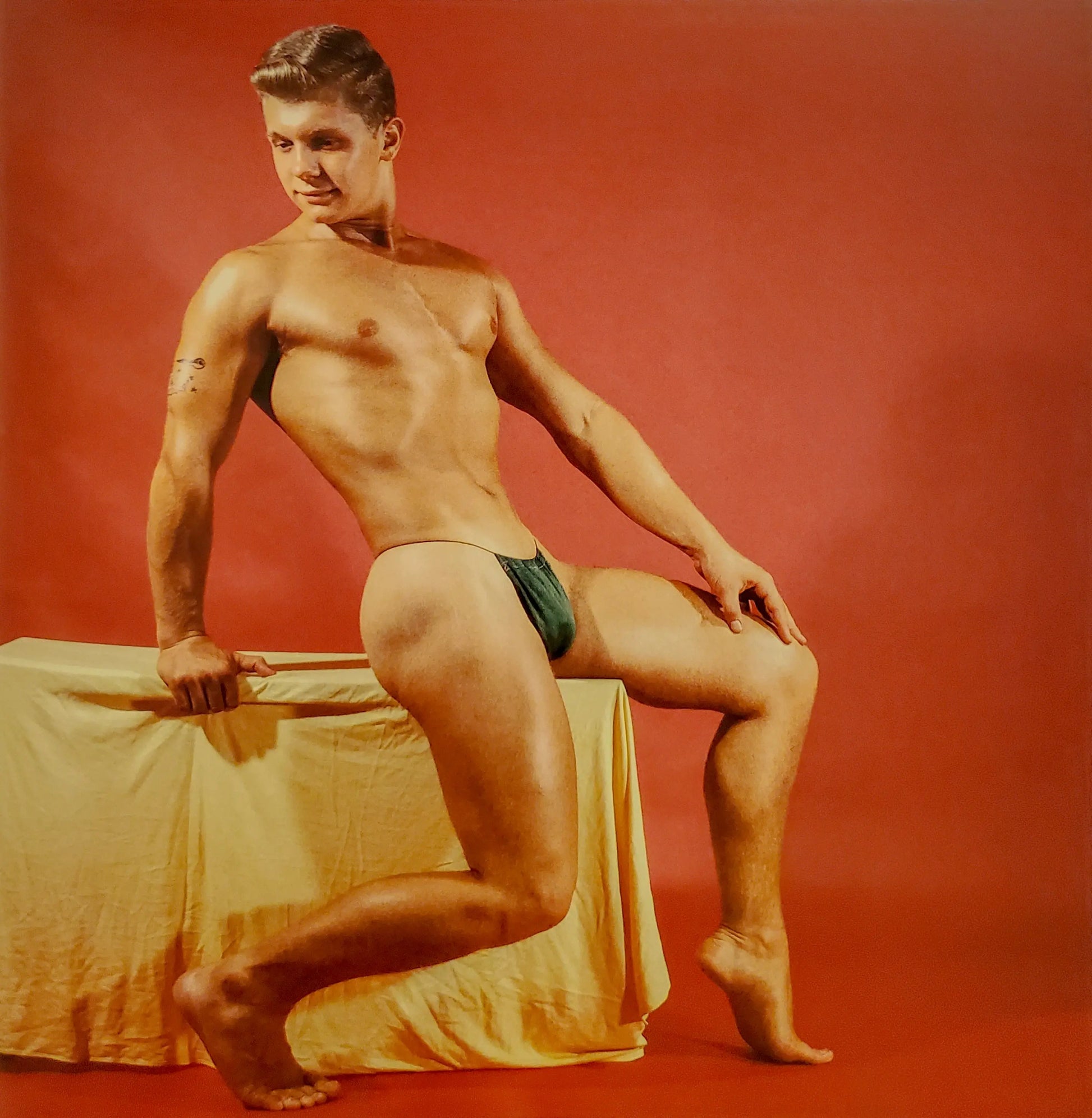 {{ product_title }} Fine Art Print | {{ product_vendor }} Jakero77 Bruce Bellas of LA - Rich O'Dell Semi Nude Gay 1960s - 17" x 22" Fine Art Print Art Print  Jakero77