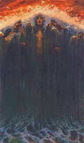 {{ product_title }} Fine Art Print | {{ product_vendor }} Jakero77 Carlos Schwabe - La Vague (1907) The Wave Fine Art Print Art Print  Jakero77