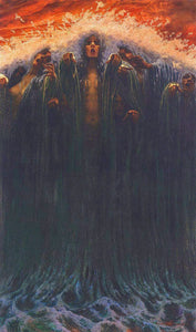 {{ product_title }} Fine Art Print | {{ product_vendor }} Jakero77 Carlos Schwabe - La Vague (1907) The Wave Fine Art Print Art Print  Jakero77