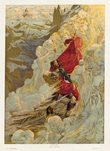 {{ product_title }} Fine Art Print | {{ product_vendor }} Jakero77 Carloz Schwabe - Vincent d'Indy's Fervaal Opera (1898) Fine Art Print Art Print  Jakero77