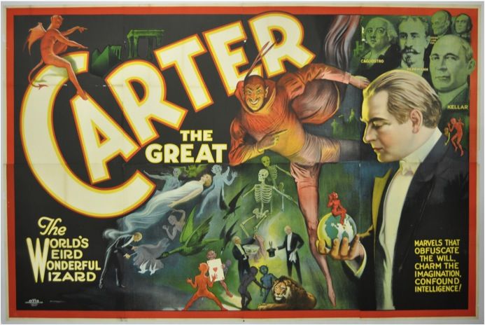 Carter the Great Vintage Style Magic Poster 1915 Fine Art Print