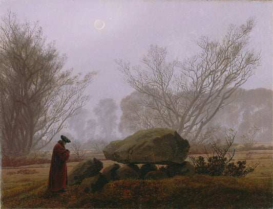 {{ product_title }} Fine Art Print | {{ product_vendor }} Jakero77 Caspar David Friedrich - Walk at Dusk (1837-40) Fine Art Print Art Print  Jakero77