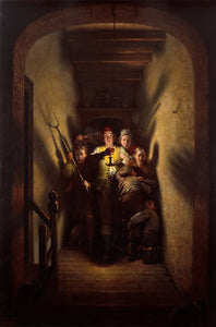 {{ product_title }} Fine Art Print | {{ product_vendor }} Jakero77 Charles West Cope - The Night Alarm The Advance (1871) Fine Art Print Art Print  Jakero77