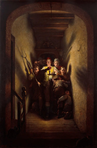 {{ product_title }} Fine Art Print | {{ product_vendor }} Jakero77 Charles West Cope - The Night Alarm The Advance (1871) Fine Art Print Art Print  Jakero77