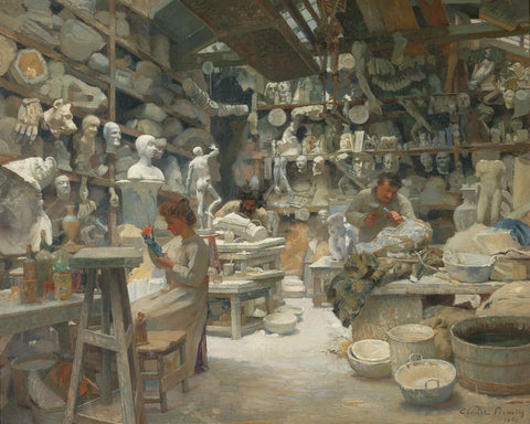 {{ product_title }} Fine Art Print | {{ product_vendor }} Jakero77 Claude Firmin - Paris Studio of Caster Sadaune (1901) - 17" x 22" Fine Art Print Art Print  Jakero77