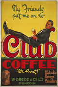 Club Coffee Vintage Coffee Advertising Poster 1927 Fine Art Print