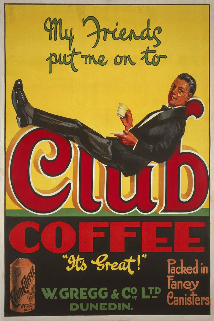Club Coffee Vintage Coffee Advertising Poster 1927 Fine Art Print
