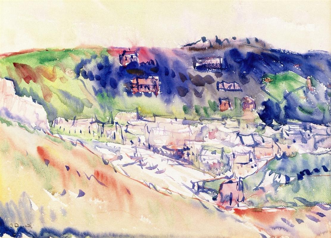 Charles Demuth Coastal Scene 1915 Fine Art Print