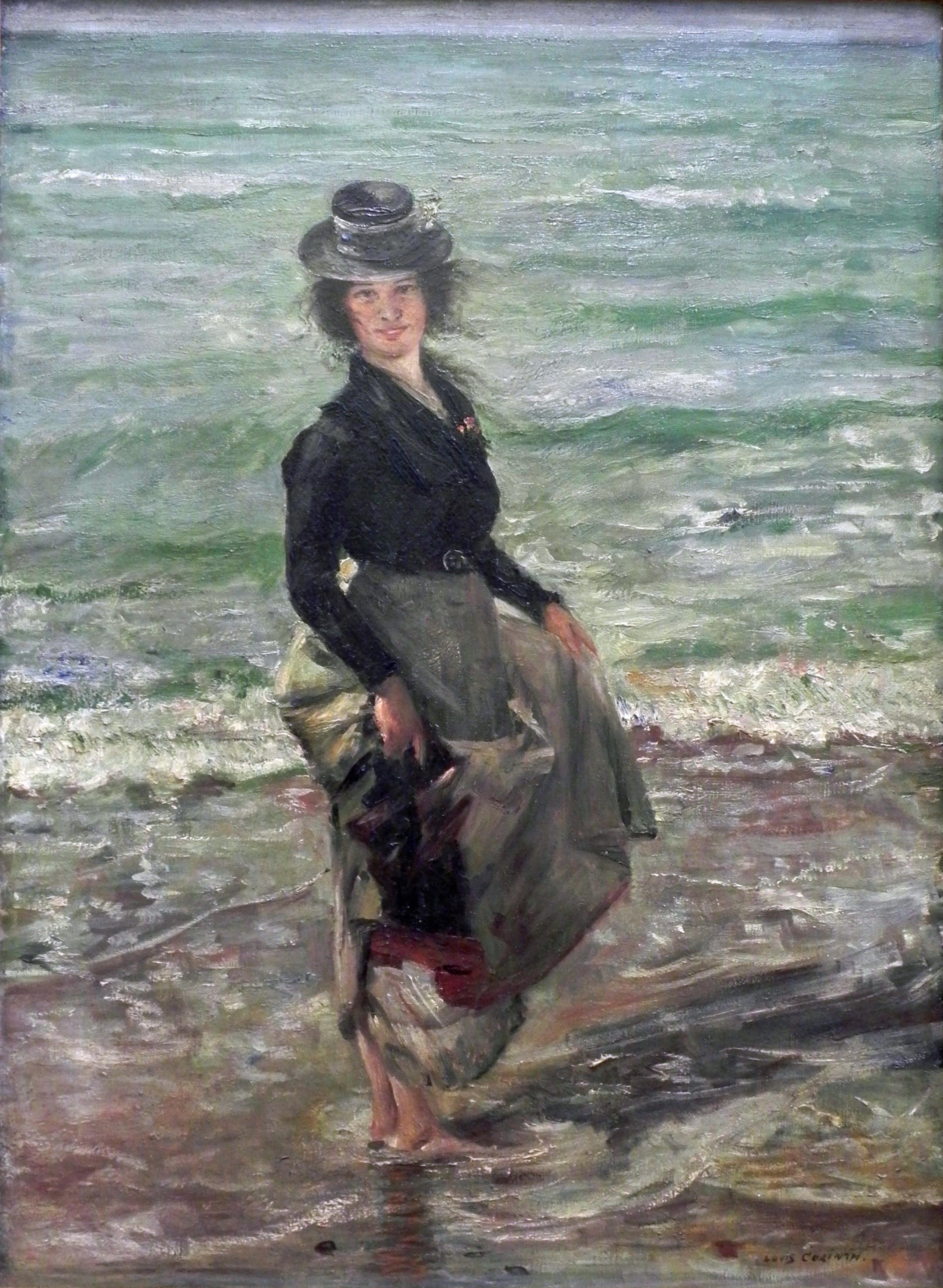 Lovis Corinth Portrait of Charlotte Berend in White Dress 1902 Fine Art Print