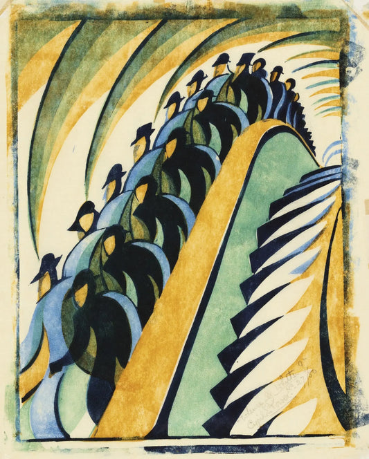 {{ product_title }} Fine Art Print | {{ product_vendor }} Jakero77 Cyril Edward Power - Whence and Whither (1930) - 17" x 22" Fine Art Print Art Print  Jakero77