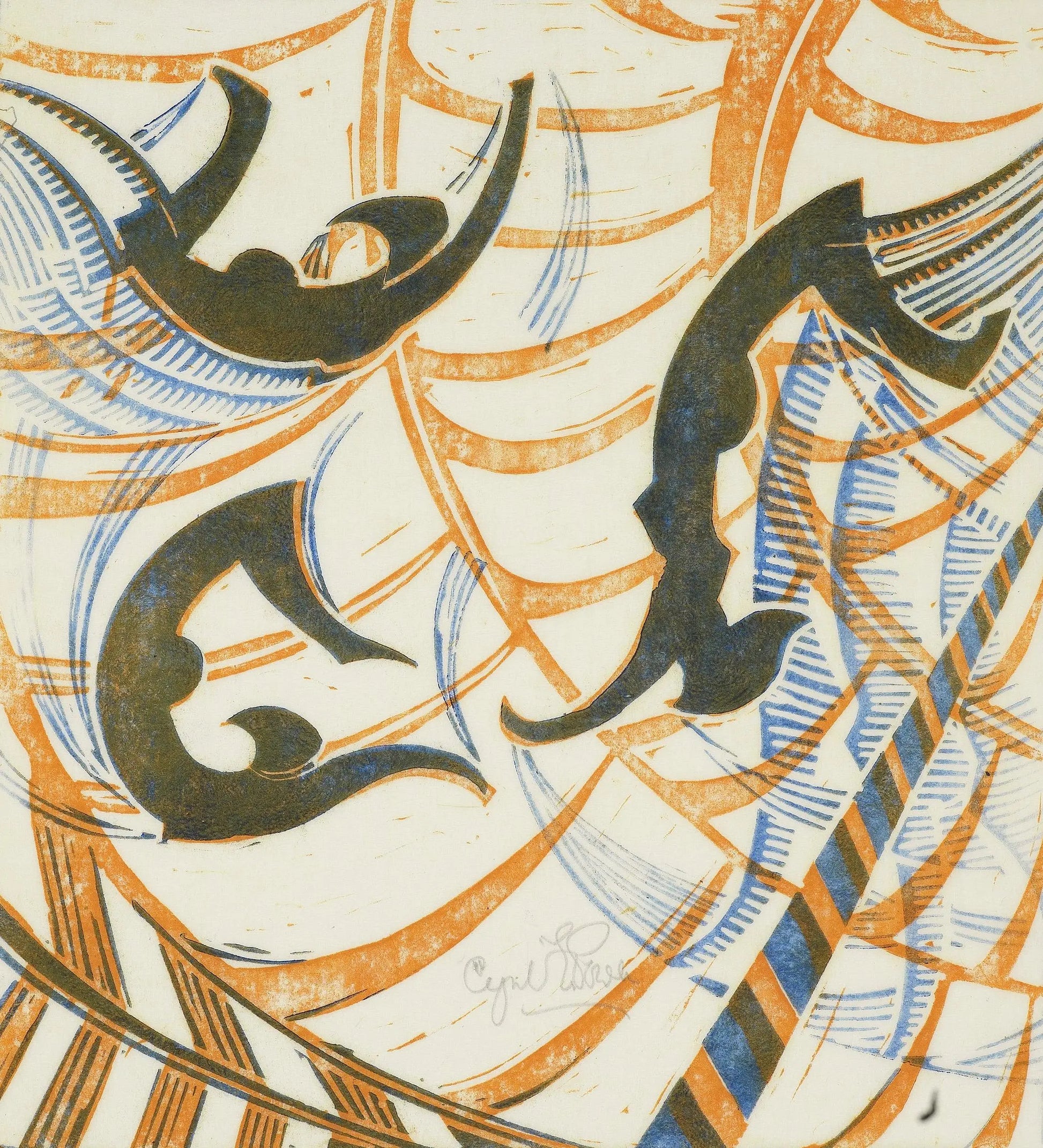 {{ product_title }} Fine Art Print | {{ product_vendor }} Jakero77 Cyril Power - Acrobats (circa 1933) - 17" x 22" Fine Art Print Art Print  Jakero77