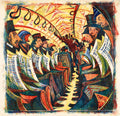 {{ product_title }} Fine Art Print | {{ product_vendor }} Jakero77 Cyril Power - The Tube Train (1934) - 17" x 22" Fine Art Print Art Print  Jakero77