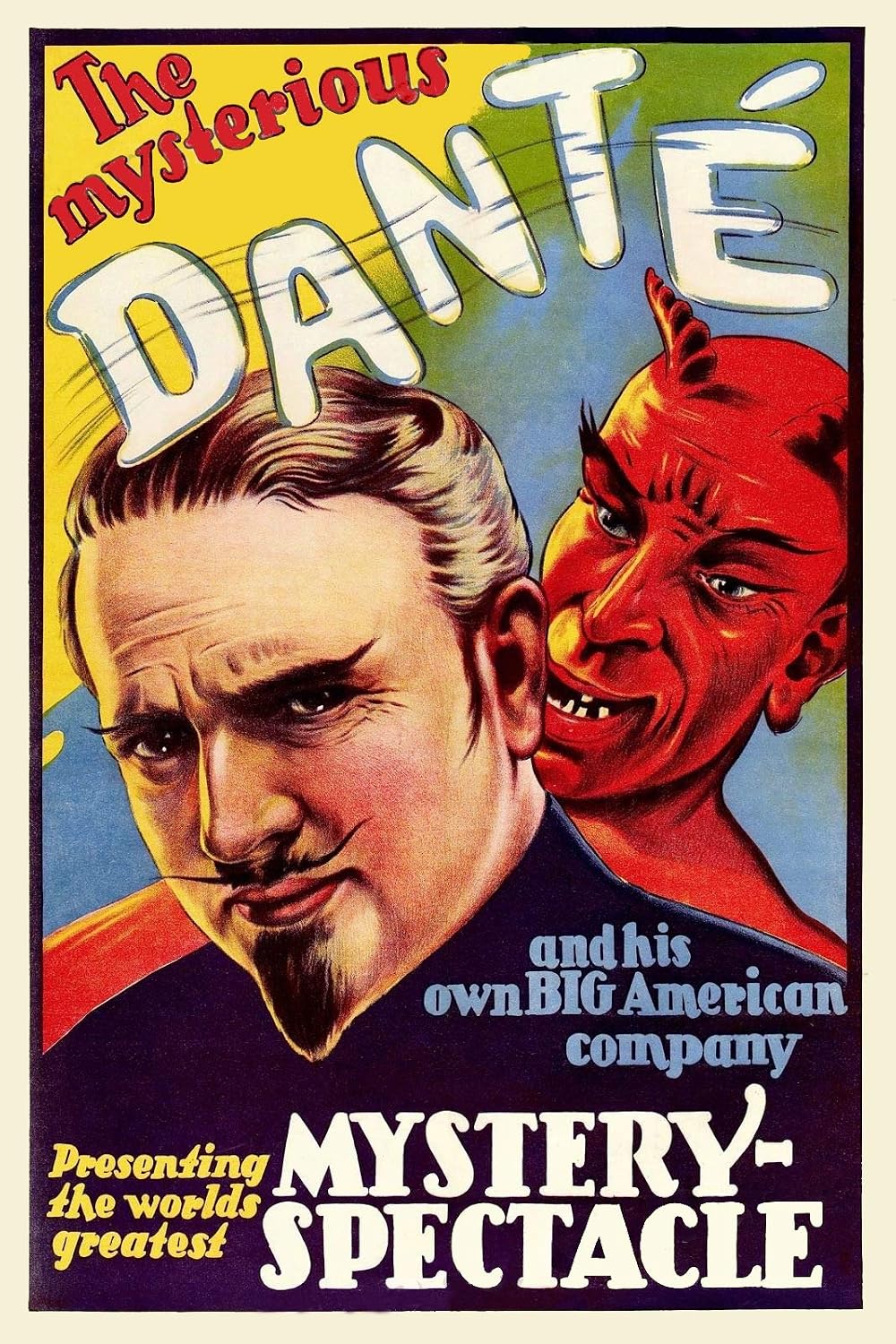 Dante's Mystery Spectacle Vintage Style Magician 1936 Fine Art Print