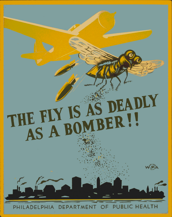 "Deadly as a Bomber" WPA Public Health Vintage 1943 Fine Art Print