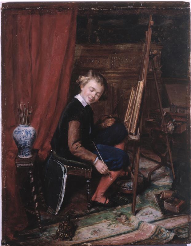 Eduardo Zamacois Distraction 1870 Fine Art Print