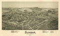 Dunbar Pennsylvania Panoramic Map Print Vintage 1900 Fine Art Print