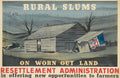 Dust Bowl Rural Slums Resettlement Vintage Poster 1936 Fine Art Print