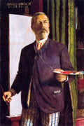 Arnold Böcklin Self-Portrait in Studio 1893 Fine Art Print