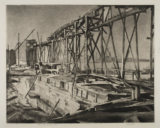 {{ product_title }} Fine Art Print | {{ product_vendor }} Jakero77 Earl Horter - Along the Harlem (1938) Fine Art Print Art Print  Jakero77