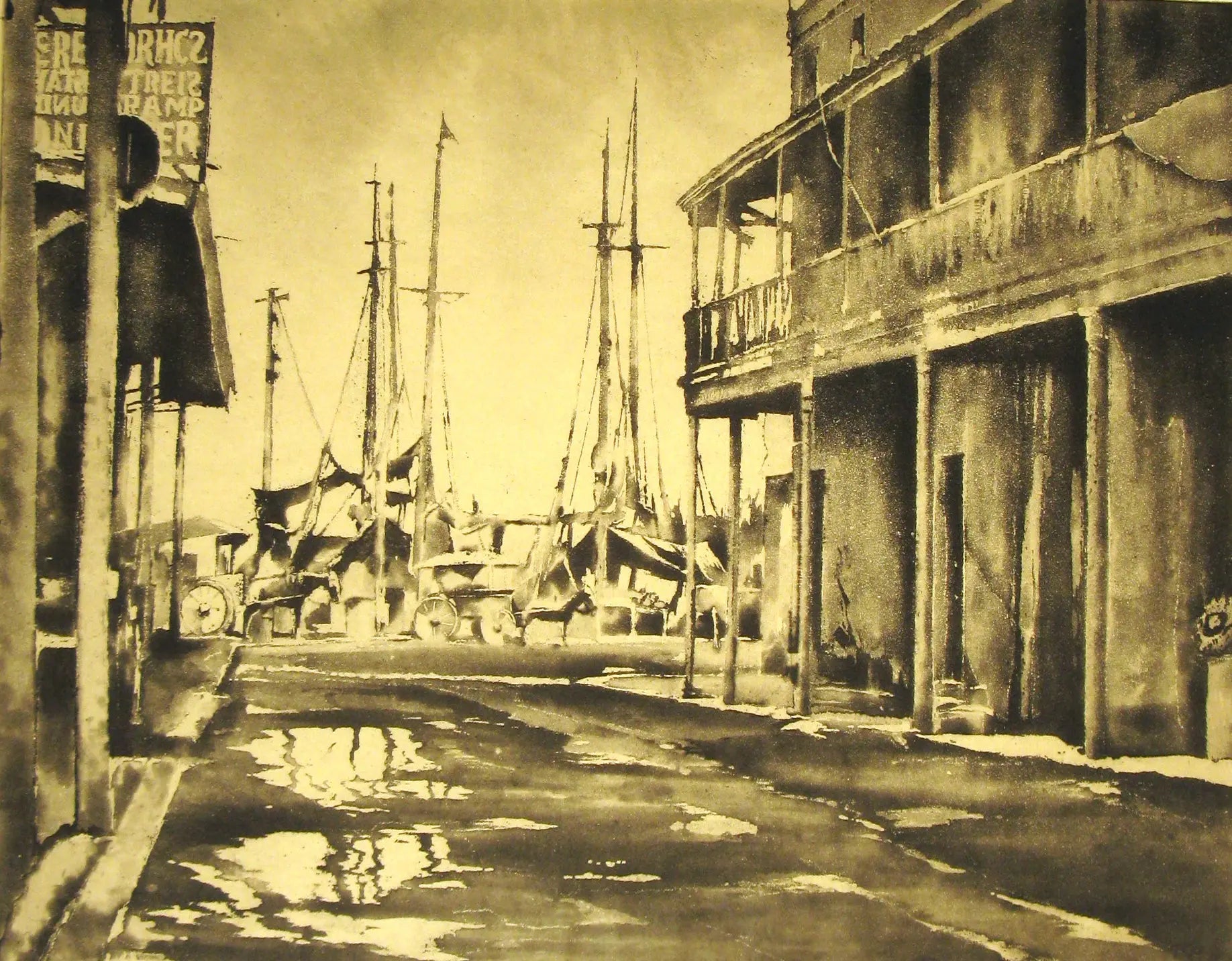 {{ product_title }} Fine Art Print | {{ product_vendor }} Jakero77 Earl Horter - Backwater New Orleans (circa 1920) Fine Art Print Art Print  Jakero77