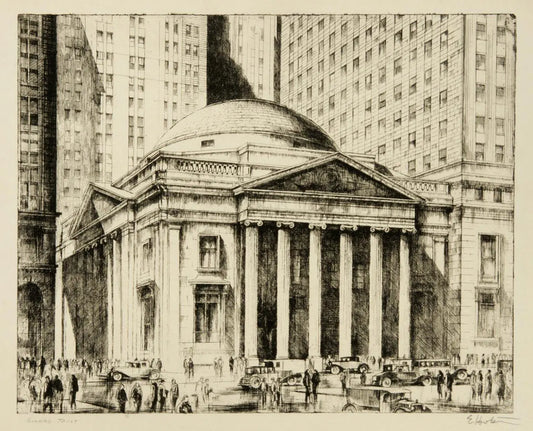 {{ product_title }} Fine Art Print | {{ product_vendor }} Jakero77 Earl Horter - Girard Trust Corn Exchange Bank Philadelphia (1931) Art Print Art Print  Jakero77