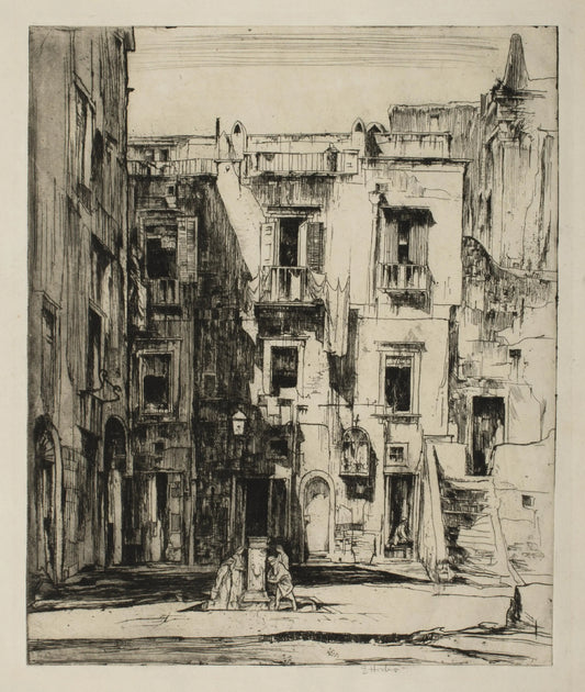 {{ product_title }} Fine Art Print | {{ product_vendor }} Jakero77 Earl Horter - Naples Tenements (1916) Fine Art Print Art Print  Jakero77