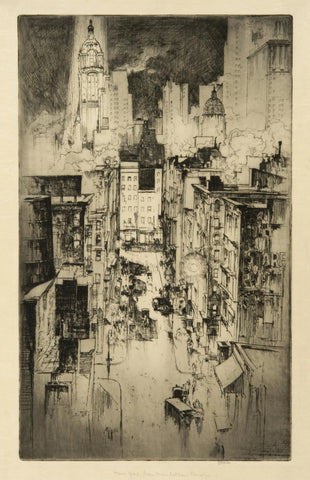 {{ product_title }} Fine Art Print | {{ product_vendor }} Jakero77 Earl Horter - New York from Manhattan Bridge (1916) Fine Art Print Art Print  Jakero77