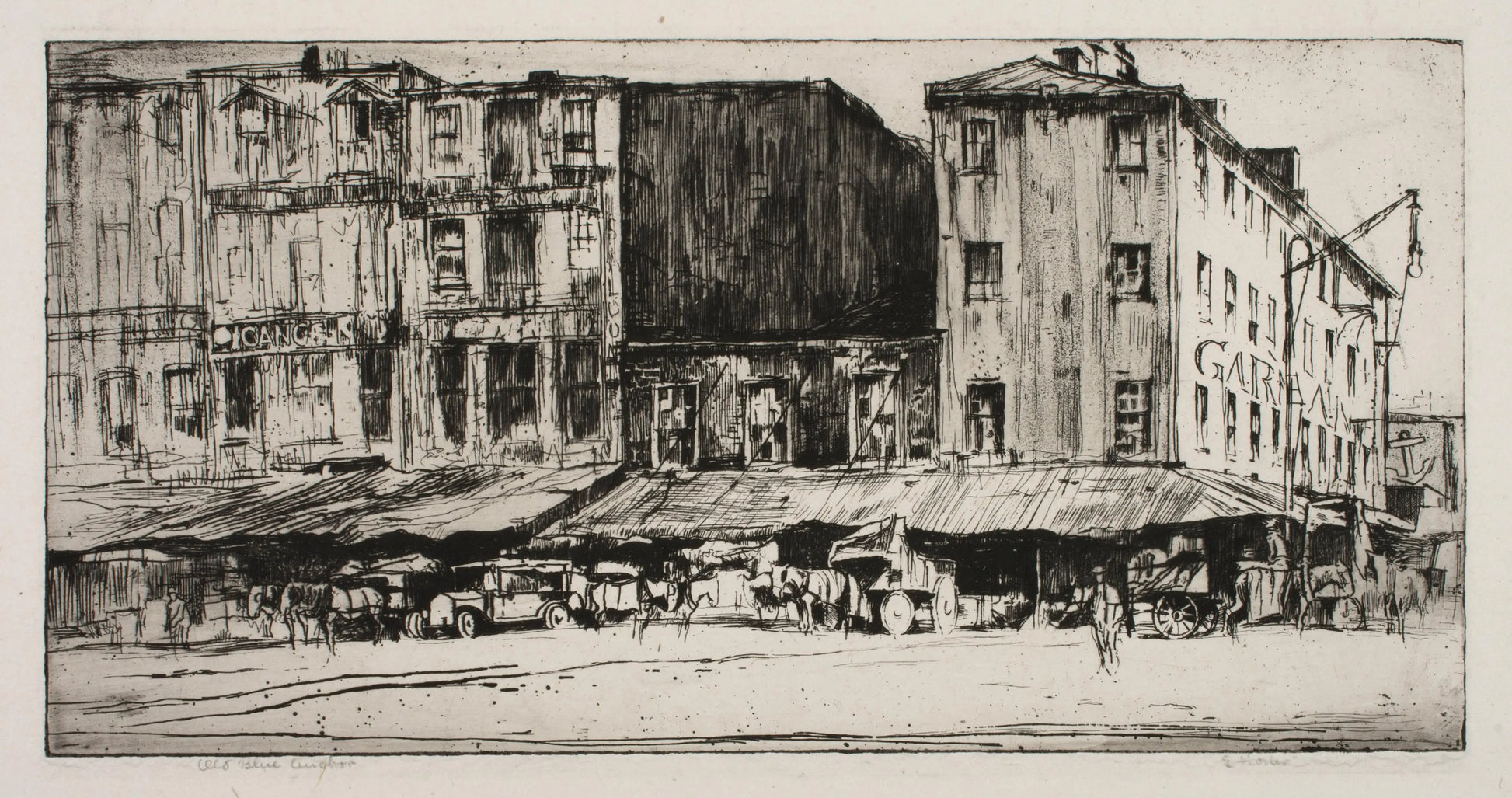 {{ product_title }} Fine Art Print | {{ product_vendor }} Jakero77 Earl Horter - Old Blue Anchor Old Philadelphia (1919) Fine Art Print Art Print  Jakero77