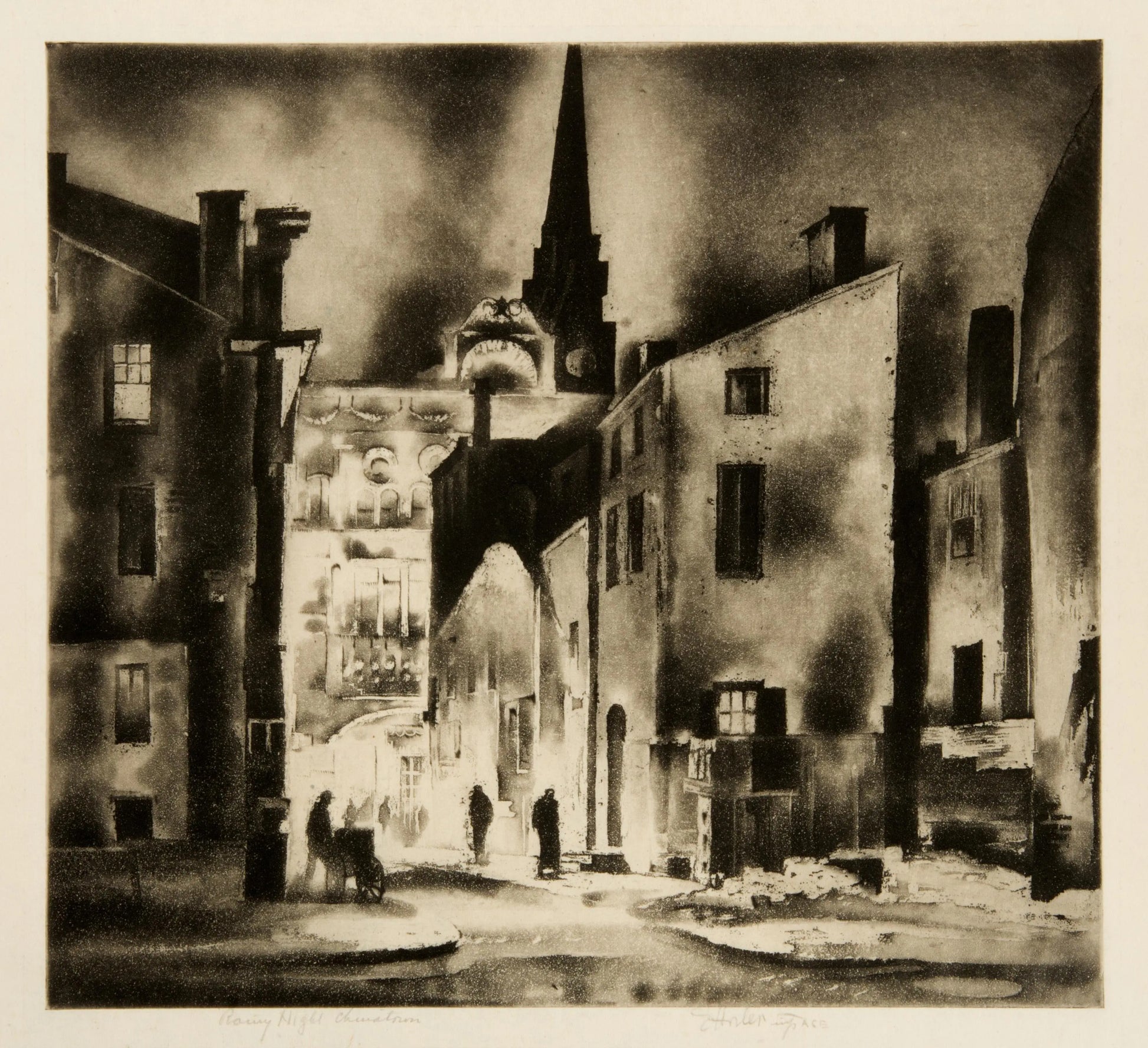 {{ product_title }} Fine Art Print | {{ product_vendor }} Jakero77 Earl Horter - Rainy Night, Chinatown (1933) Fine Art Print Art Print  Jakero77