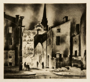 {{ product_title }} Fine Art Print | {{ product_vendor }} Jakero77 Earl Horter - Rainy Night, Chinatown (1933) Fine Art Print Art Print  Jakero77