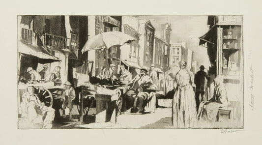 {{ product_title }} Fine Art Print | {{ product_vendor }} Jakero77 Earl Horter - Street Market (1939) Fine Art Print Art Print  Jakero77