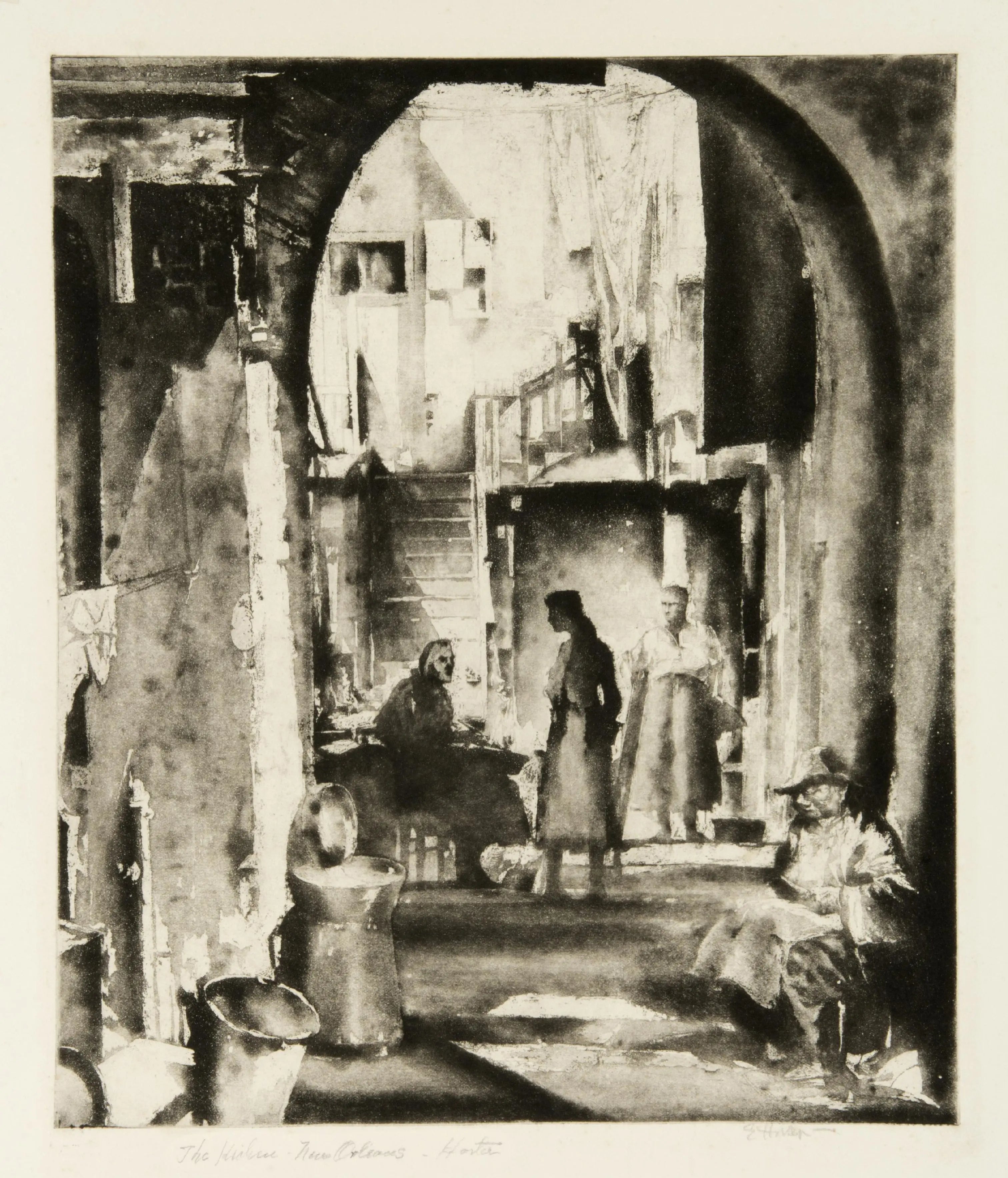 {{ product_title }} Fine Art Print | {{ product_vendor }} Jakero77 Earl Horter - The Kitchen, New Orleans (1933) Fine Art Print Art Print  Jakero77