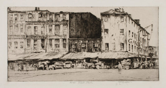 {{ product_title }} Fine Art Print | {{ product_vendor }} Jakero77 Earl Horter - Water Street Philadelphia (1919) Fine Art Print Art Print  Jakero77