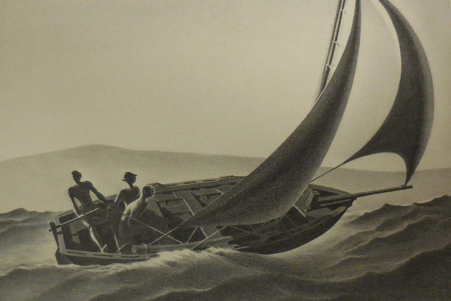 {{ product_title }} Fine Art Print | {{ product_vendor }} Jakero77 Ellison Hoover - Barbados Fishermen (1940) - 17" x 22" Fine Art Print Art Print  Jakero77