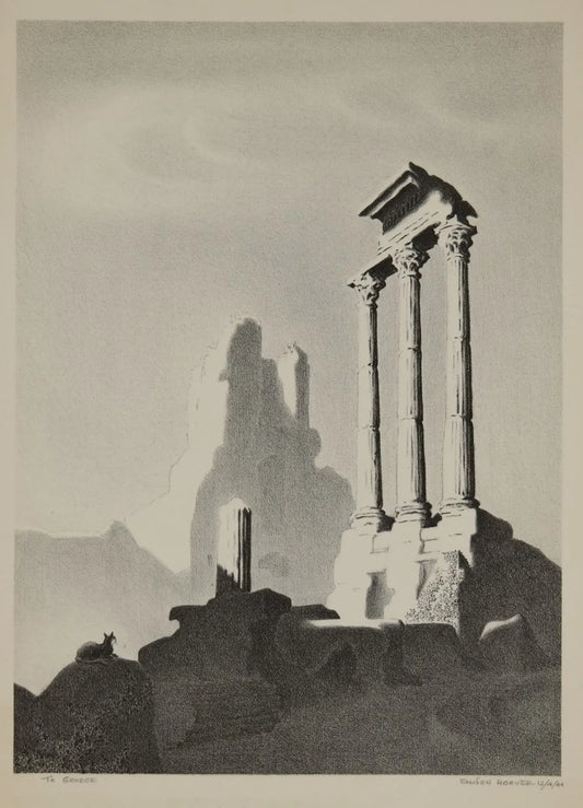 {{ product_title }} Fine Art Print | {{ product_vendor }} Jakero77 Ellison Hoover - Roman Forum (1944) - 17" x 22" Fine Art Print Art Print  Jakero77