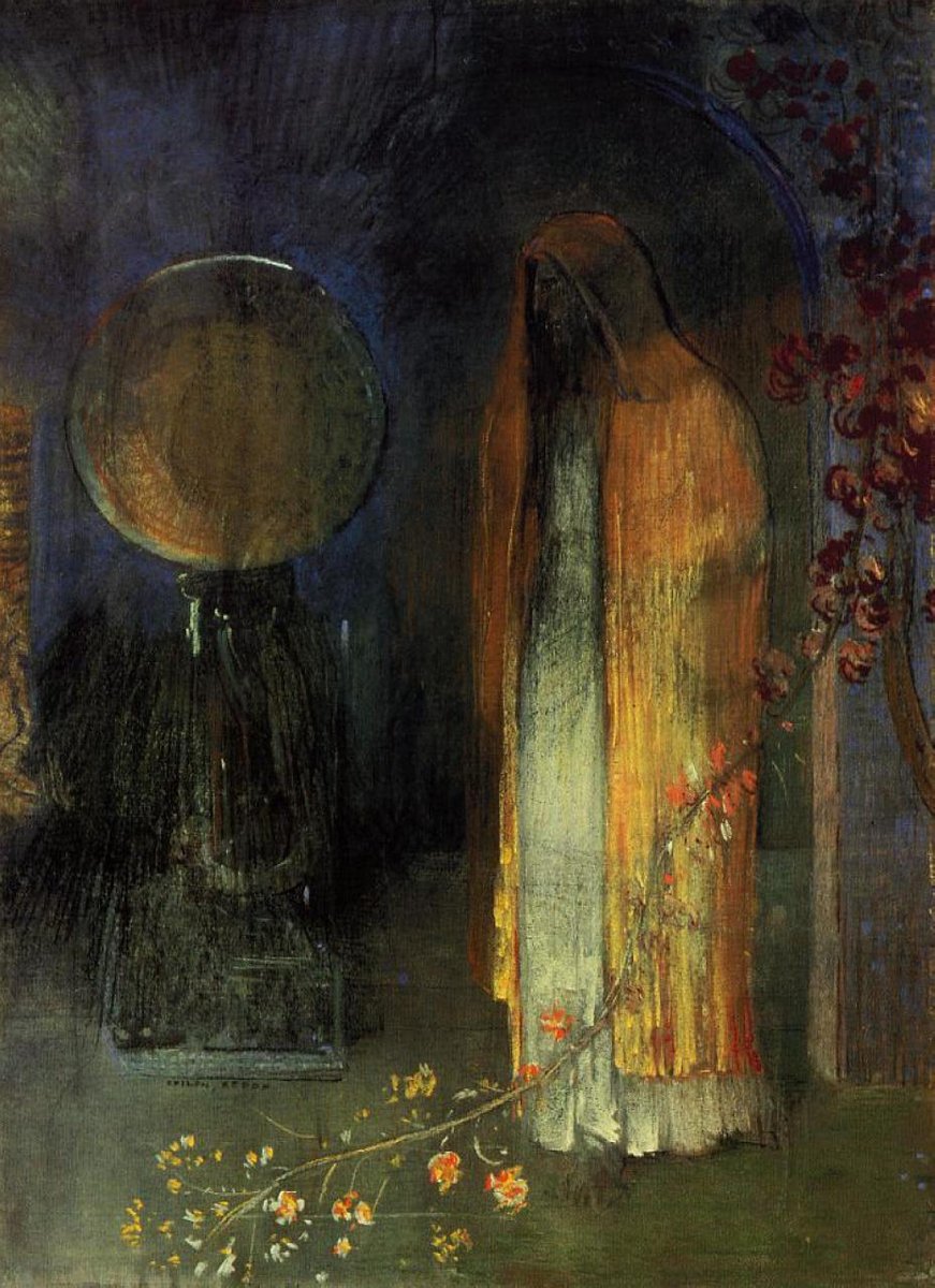 Odilon Redon The Yellow Cape 1895 Fine Art Print