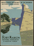 Fort Marion Florida WPA Travel Vintage Poster 1938 Fine Art Print